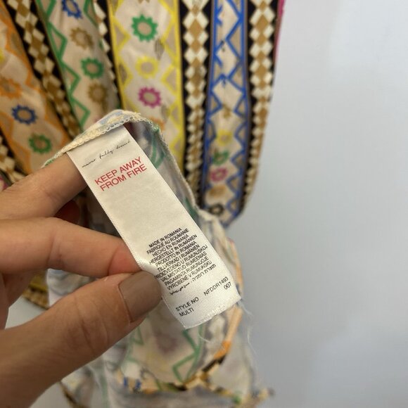 Anthropologie Never Fully Dressed Size 12 Remi Midi Dress Colorful Printed - Picture 8 of 16